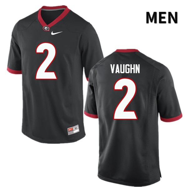 Georgia Bulldogs Men's Sam Vaughn #2 Black Stitched College UGA Football Jersey 23UM018YD